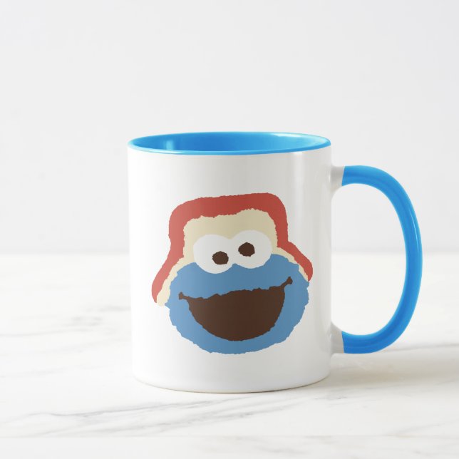 Cookie Monster Waldgesicht Tasse (Rechts)