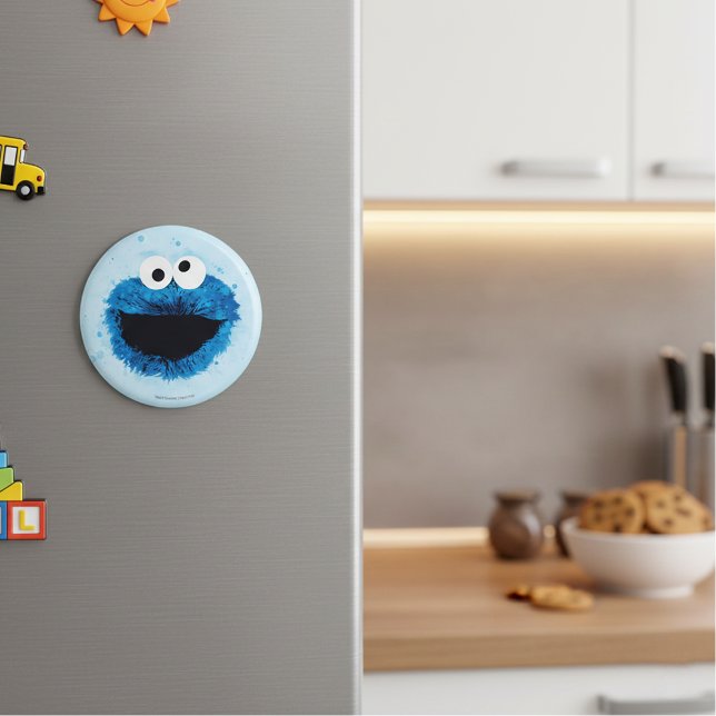 Cookie Monster | Wasserfarben-Trend Magnet (Von Creator hochgeladen)