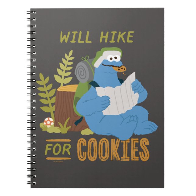 Cookie Monster | Wird für Kekse wandern Notizblock (Vorderseite)