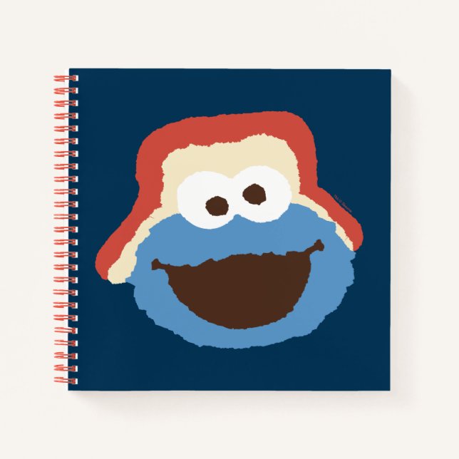 Cookie Monster Woodland Face Notizbuch (Vorderseite)