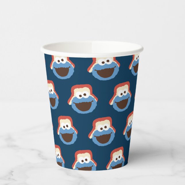 Cookie Monster Woodland Face Pappbecher (Links)