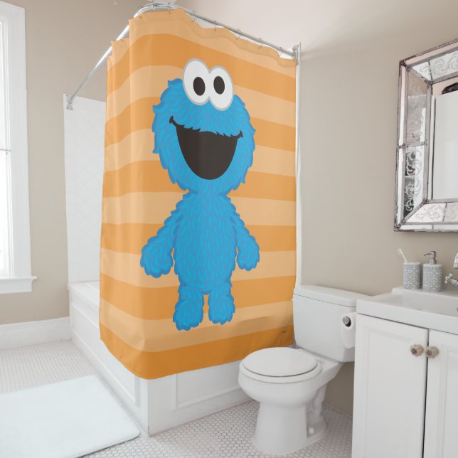 Cookie Monster Wool Style Duschvorhang (Beispiel)