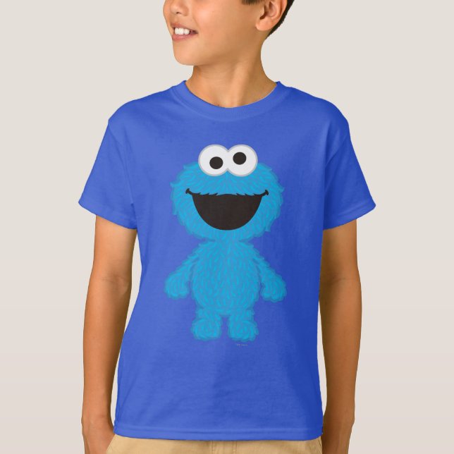Cookie Monster Wool Style T-Shirt (Vorderseite)