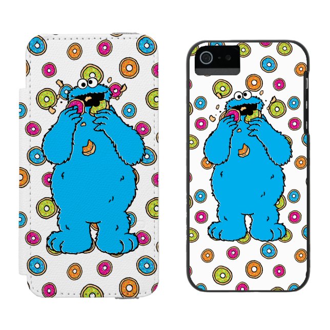 Cookie MonsterDonut Destroyer Incipio iPhone Geldbeutel-Hülle (Seite an Seite)