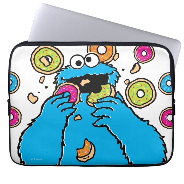 Cookie MonsterDonut Destroyer Laptopschutzhülle (Vorderseite)