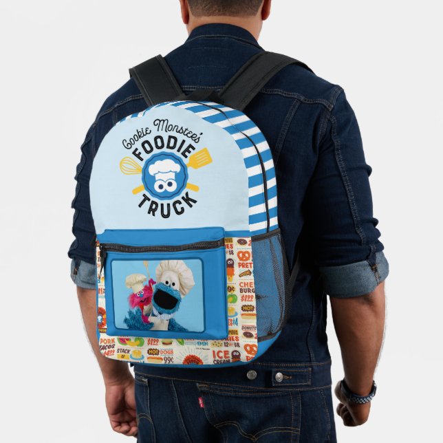 Cookie Monsters Feinschmecker LKW Friends Bedruckter Rucksack (Insitu (Modell))
