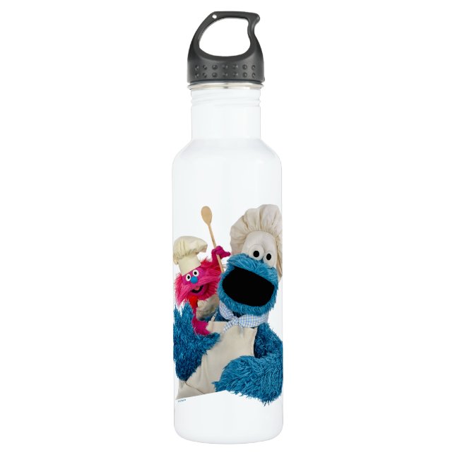 Cookie Monsters Feinschmecker LKW Friends Edelstahlflasche (Vorderseite)