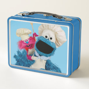 Cookie Monsters Feinschmecker LKW Friends Metall Brotdose