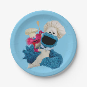Cookie Monsters Feinschmecker LKW Friends Pappteller