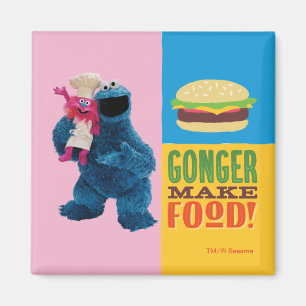 Cookie Monster's Feinschmecker Truck   Gonger Make Magnet