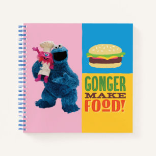 Cookie Monster's Feinschmecker Truck   Gonger Make Notizbuch
