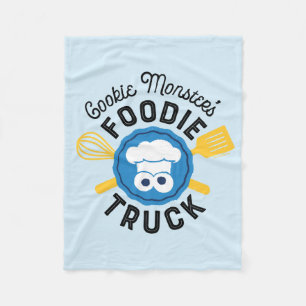 Cookie Monster's Feinschmecker Truck Logo Fleecedecke