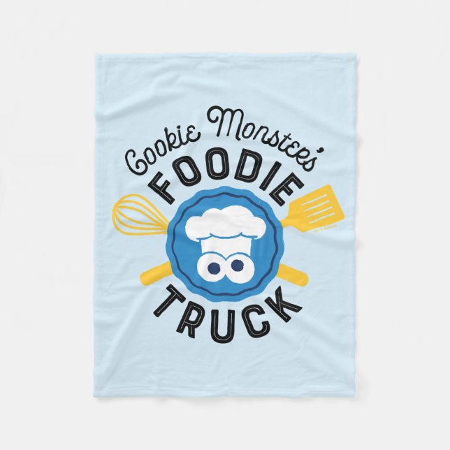 Cookie Monster's Feinschmecker Truck Logo Fleecedecke (Vorderseite)