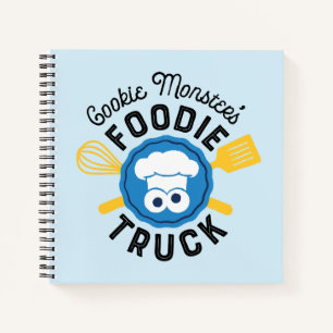 Cookie Monster's Feinschmecker Truck Logo Notizbuch