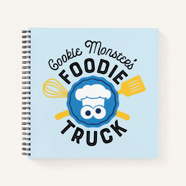 Cookie Monster's Feinschmecker Truck Logo Notizbuch (Vorderseite)