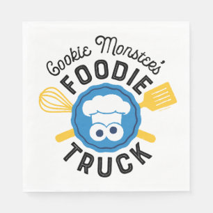 Cookie Monster's Feinschmecker Truck Logo Serviette