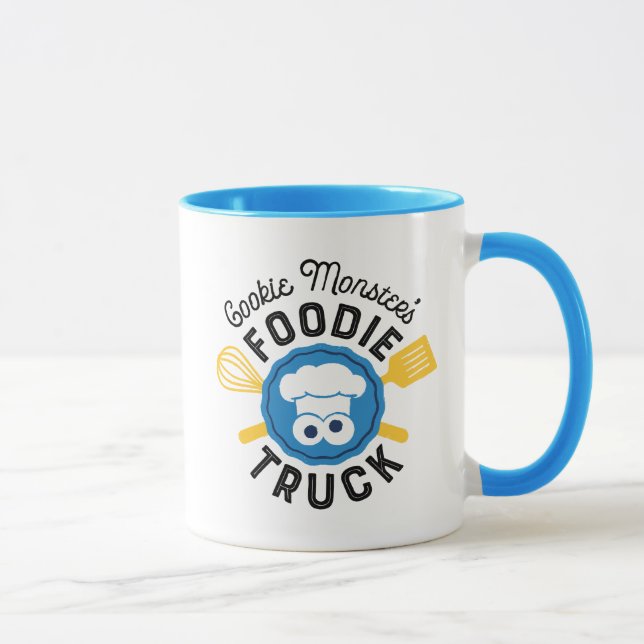 Cookie Monster's Feinschmecker Truck Logo Tasse (Rechts)