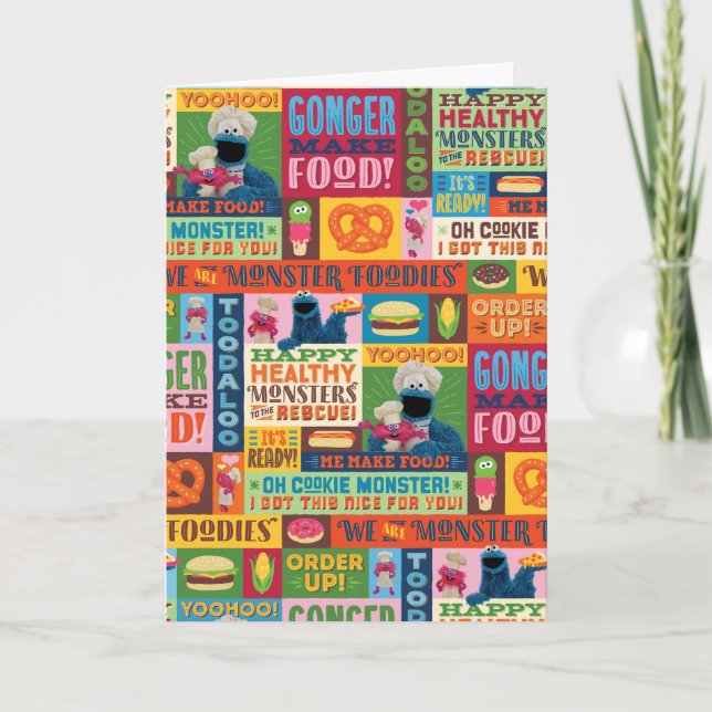 Cookie Monster's Feinschmecker Truck Muster Karte (Vorderseite)