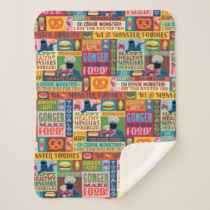 Cookie Monsters Feinschmecker Truck Muster Sherpadecke