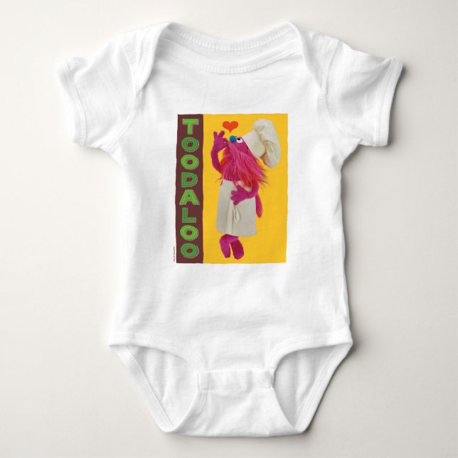 Cookie Monster's Feinschmecker Truck | Toodaloo Baby Strampler (Vorderseite)