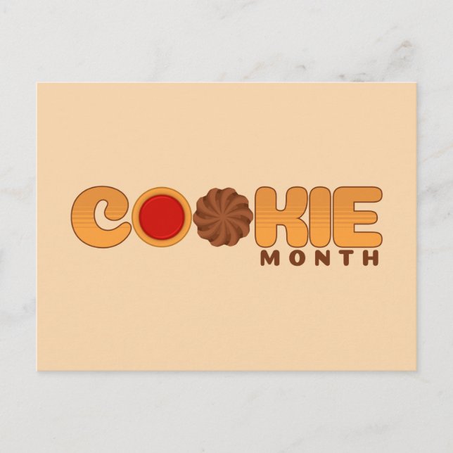 Cookie Month Postkarte (Vorderseite)