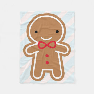 Cookie Niedlich Gingerbread Man Fleecedecke