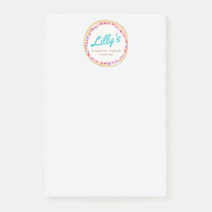 Cookie- oder Cupcake-Dekorator Post-it Klebezettel