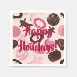 Cookie Party Spaß glückliche Ferien! Serviette
