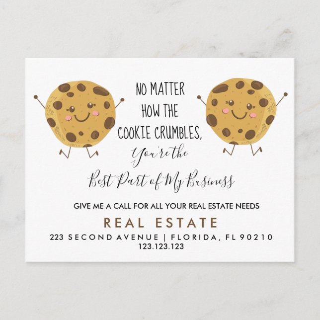 COOKIE-Referenzen für echtes Anwesen Ankündigung (Vorderseite)