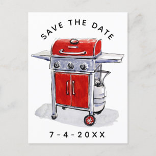 Cookie Save the Date Grill Postkarte