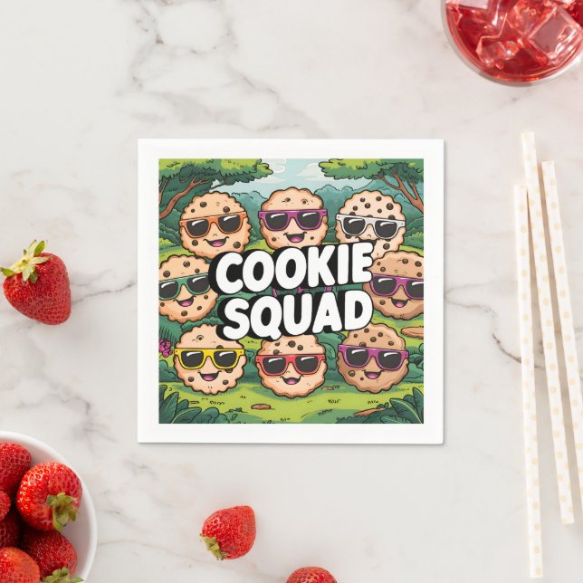 Cookie Squad Serviette (Beispiel)