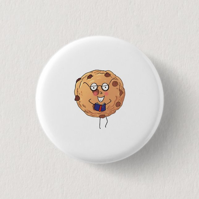 Cookie, süßes Food-Thema Button (Vorderseite)