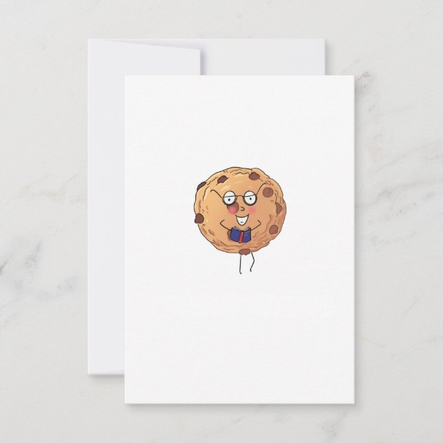 Cookie, süßes Food-Thema Dankeskarte (Vorderseite)