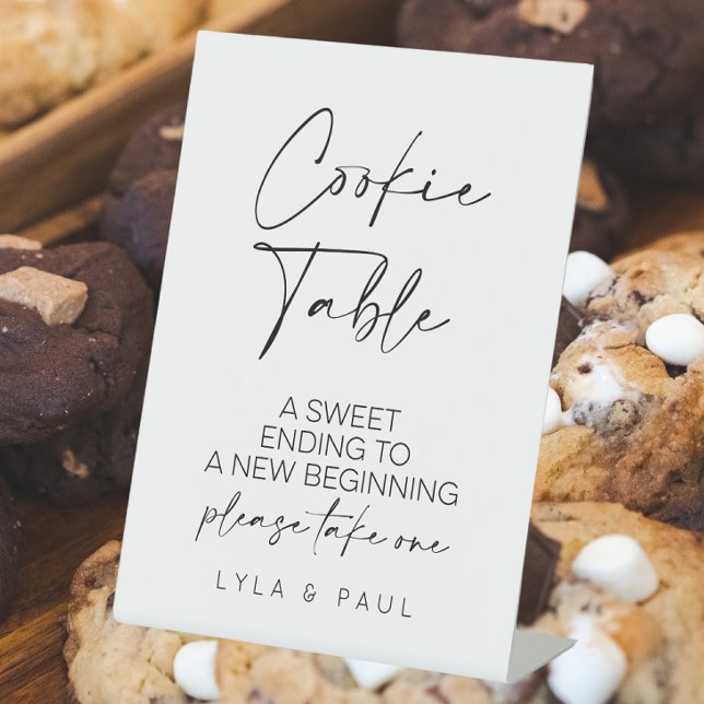Cookie Table Wedding Sockelschild (Cookie table sign)