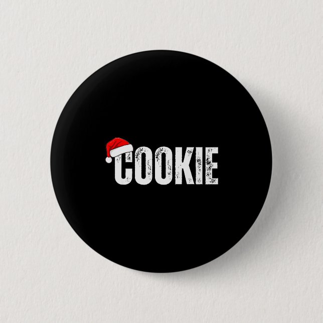 Cookie Taster Cookie Christmas Matching Couple  Button (Vorderseite)