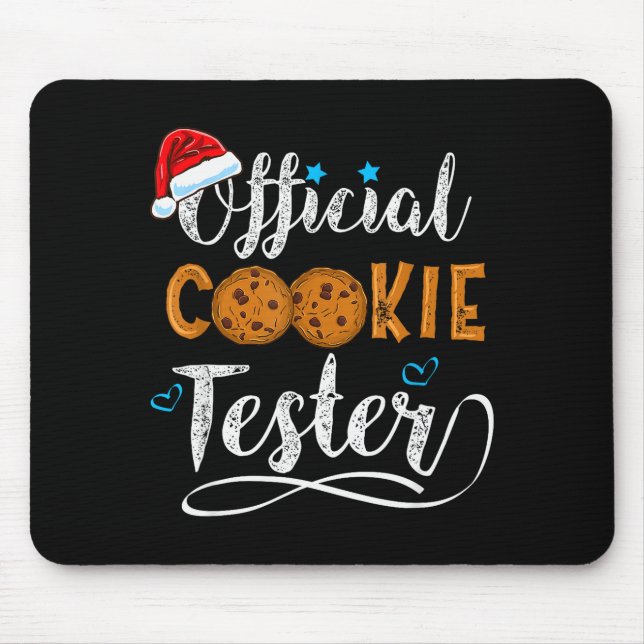 Cookie Tester Christmas Baking Team  Mousepad (Vorne)