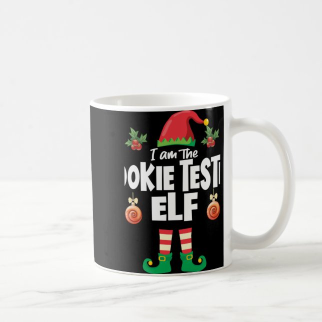 Cookie Tester Elf Family Matching Christmas Name T Kaffeetasse (Rechts)