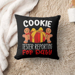 Cookie Tester Reporting für Duty Funny Weihnachten Kissen