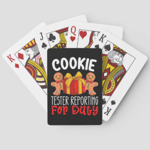 Cookie Tester Reporting für Duty Funny Weihnachten Spielkarten