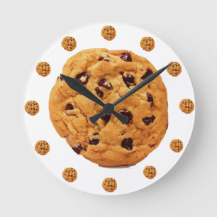 Cookie Time Clock Runde Wanduhr
