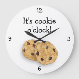 Cookie Time - Funny Food o'Clock Leckerei Große Wanduhr