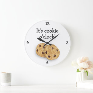 Cookie Time - Funny Food o'Clock Leckerei Große Wanduhr