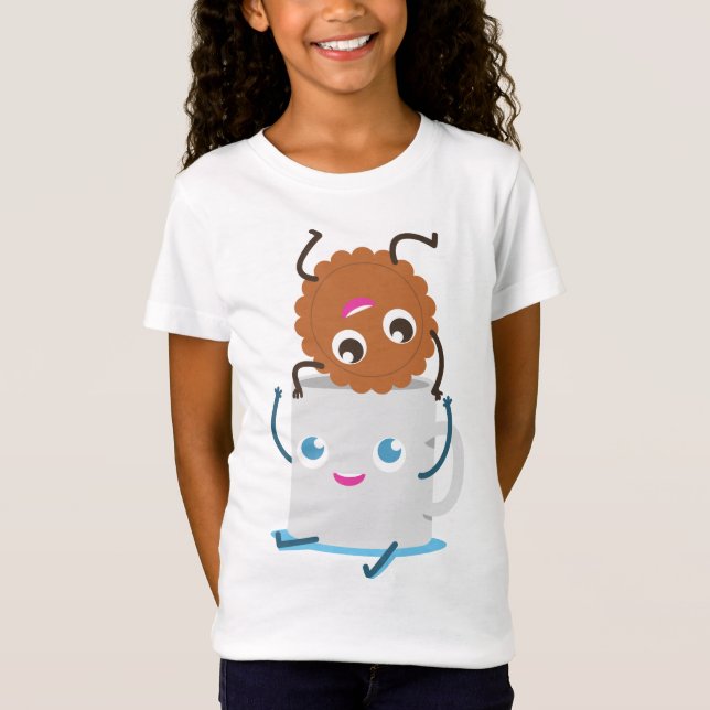 Cookie und Milk Best Friend T-Shirt (Vorderseite)