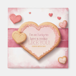 Cookie Valentinstag personalisierbar Magnet