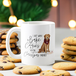 Cookie & Weihnachtsfilme Kindermädchen Wasserfarbe Kaffeetasse