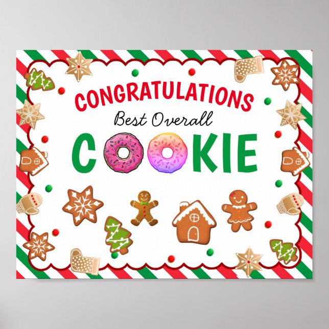 Cookie-Zeichen Poster (Vorne)