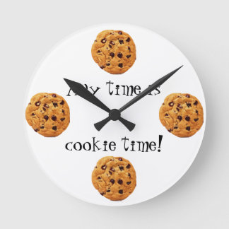 Cookie-Zeit Runde Wanduhr
