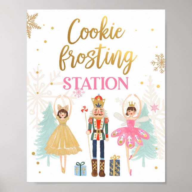 Cookie Zuckerguss Station Nutcracker Ballerina Gir Poster (Vorne)