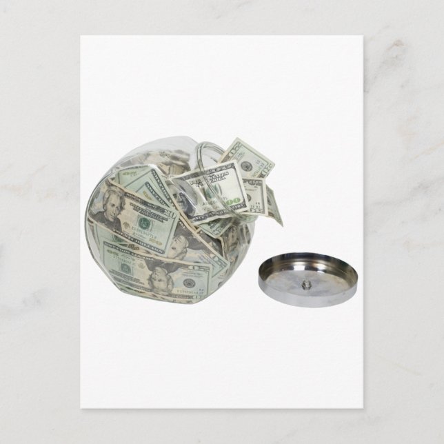 CookieJarMoney050110 Postkarte (Vorderseite)