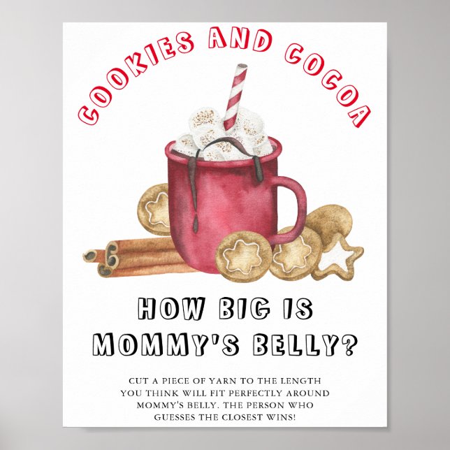 COOKIES AND COCOA Wie groß ist Mama's Bauchspiel Poster (Vorne)